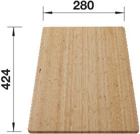 Разделочная доска BLANCO из бамбука 424x280 мм sh