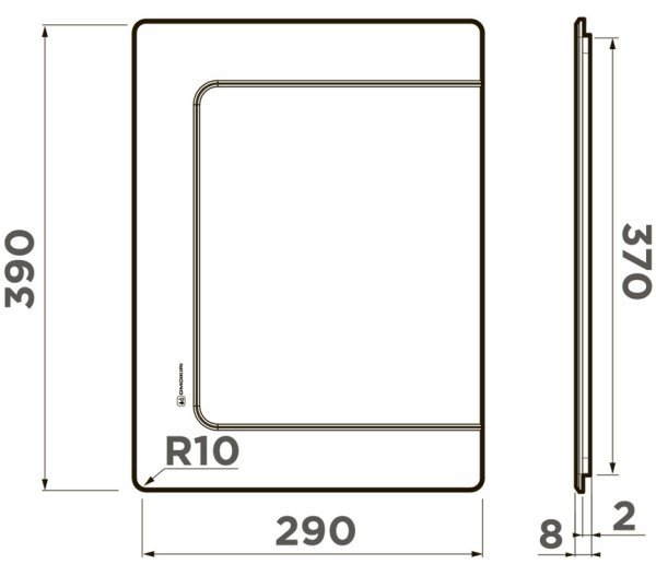 OMOIKIRI разделочная доска CB-BASIC-370-GB shema