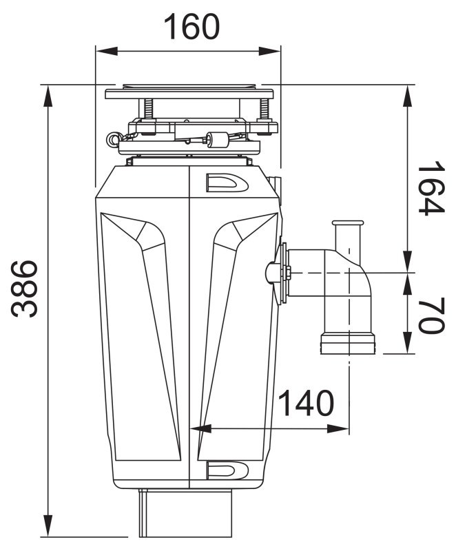 FRANKE измельчитель SLIM 100 sh