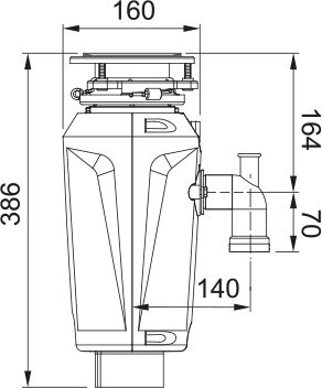 FRANKE измельчитель SLIM 75 sh