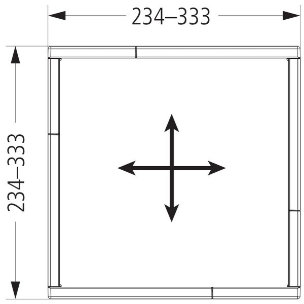 Схема Easy FLEX для выдвижных ящиков, длина и ширина