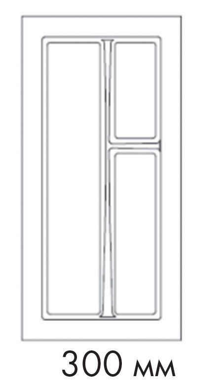 Схема Лоток для столовых приборов BRIDGE, ширина фасада 300 мм