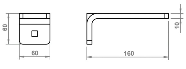 Схема светильник LEDA, размеры
