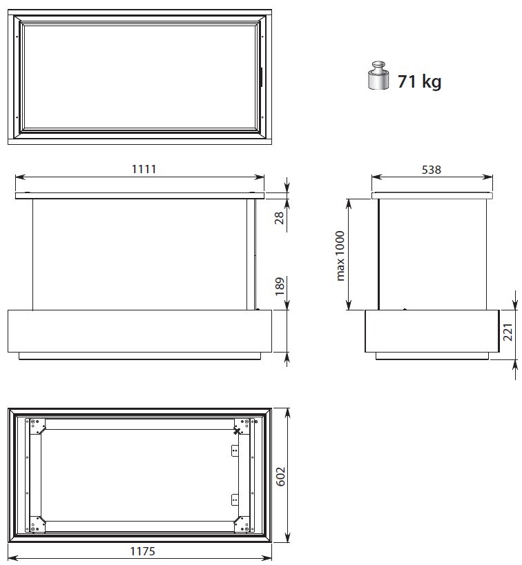 FALMEC LEVANTE 120 GRAPHITE shema