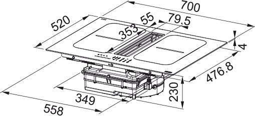 FRANKE вытяжка FSM 7081R HI shema 1