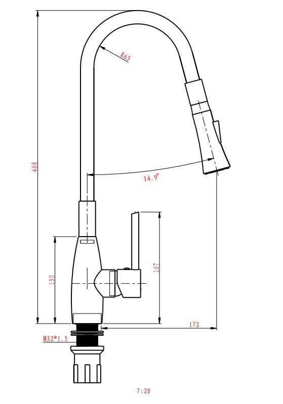 OULIN смеситель OL-8022 sh