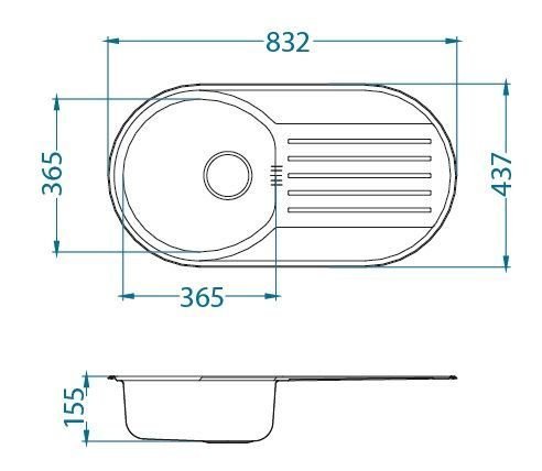 ALVEUS мойка FORM 40 LEI-90 832x437 схема 2