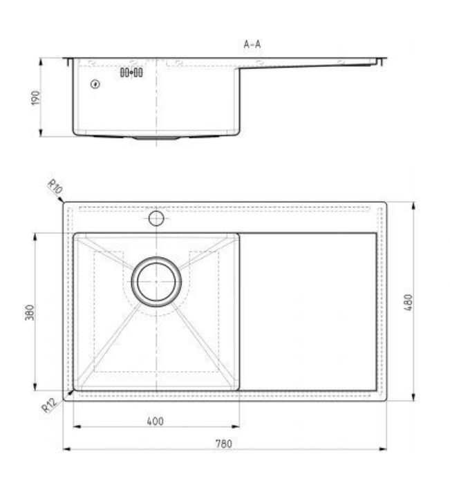 ALVEUS мойка QUARTO 30 BRS-90 sh