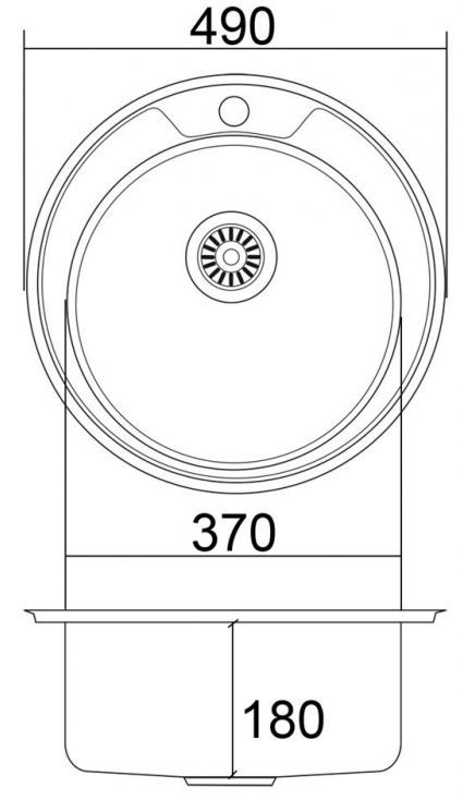 EMAR стальная мойка ЕМ-490 shema