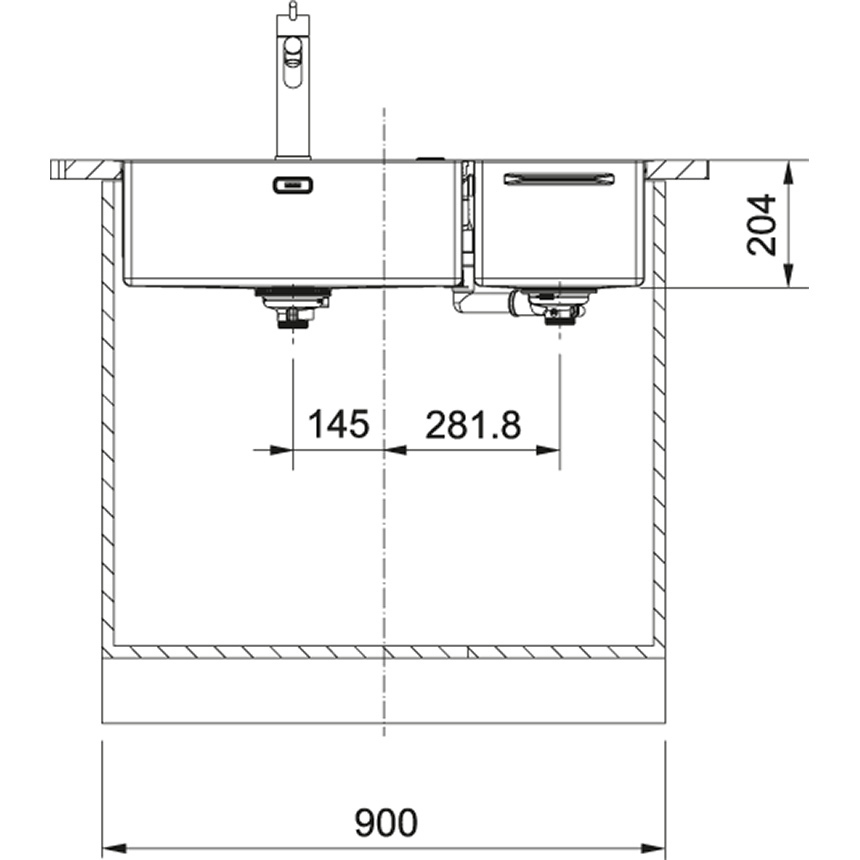 FRANKE Box Center BWX 220-54-27 TL схема 2