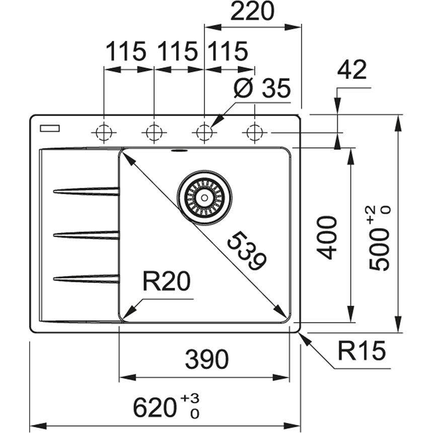 FRANKE CNG 611/211-62 TL схема 1