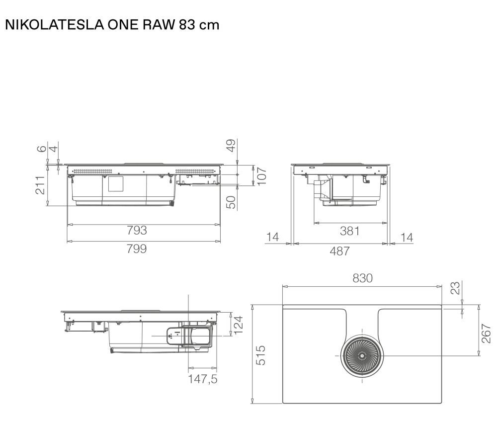 ELICA NIKOLATESLA ONE RAW BR/A/83 sh