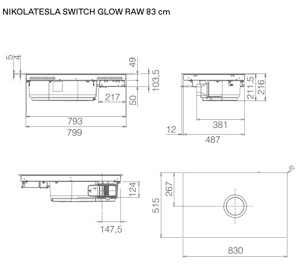 ELICA NIKOLATESLA SWITCH GLOW RAW BR/A/83 схема