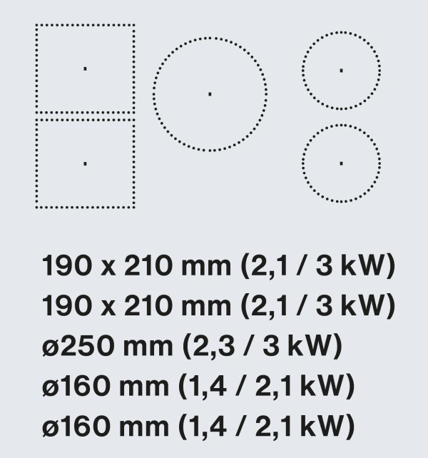 Варочная панель FALMEC PIANO INDUZIONE 90x51 sh 4