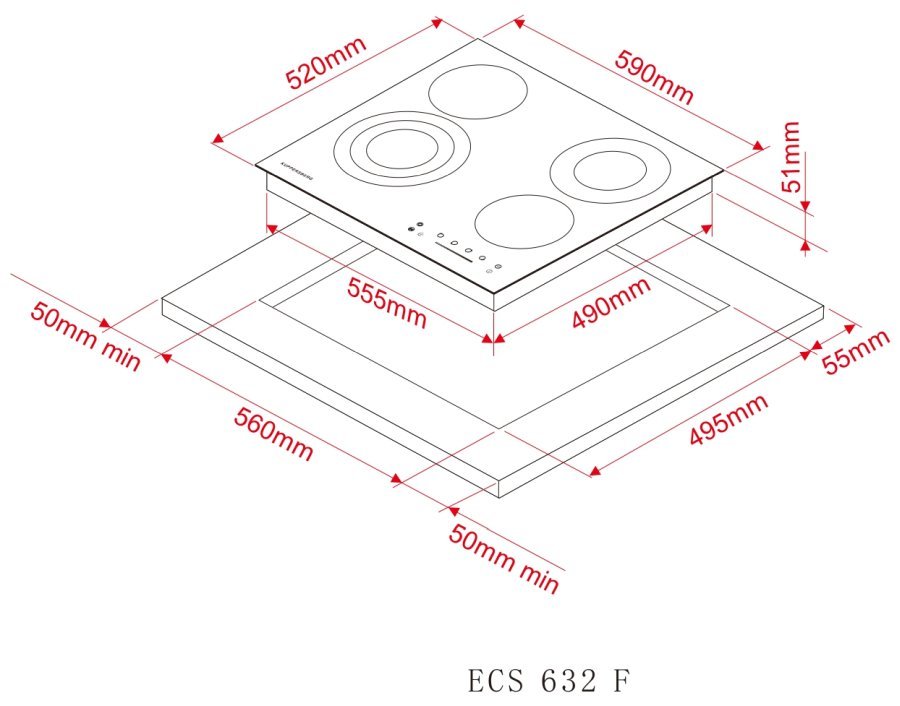 KUPPERSBERG Варочная панель электрическая ECS 632 F sh